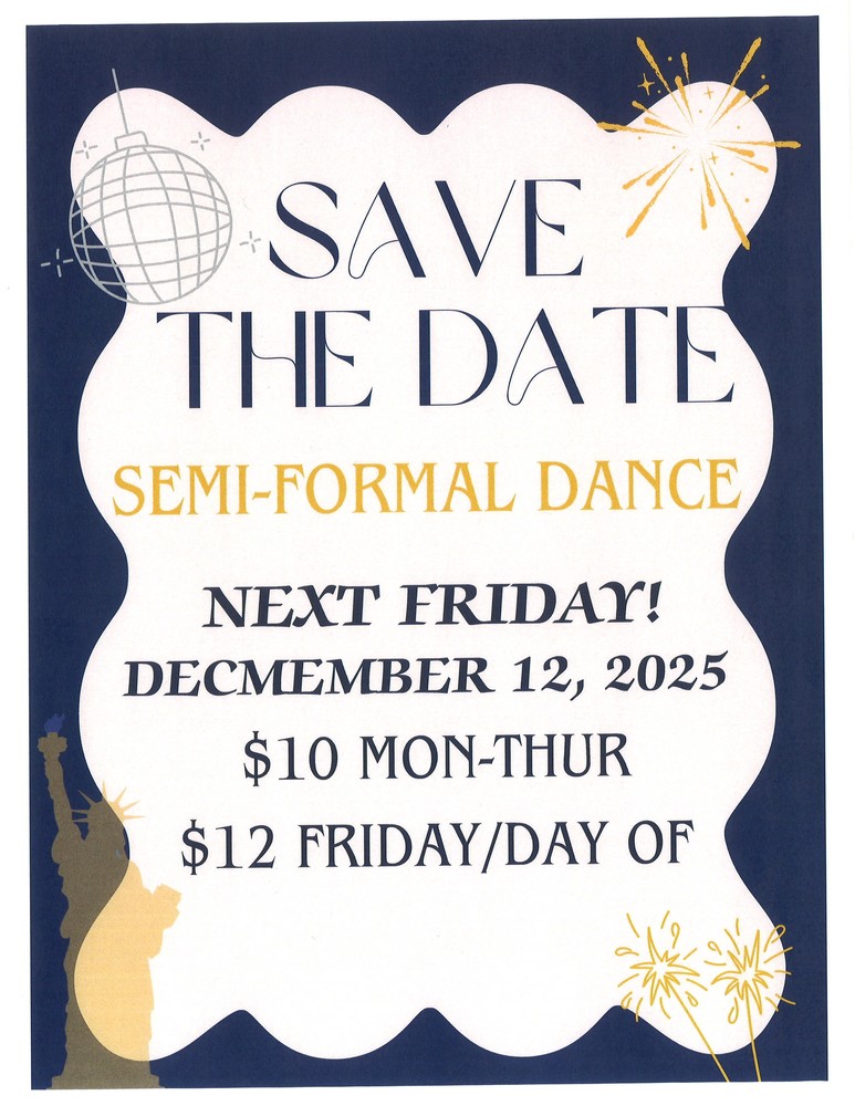 Winter Semi-Formal Dance 12/12/25