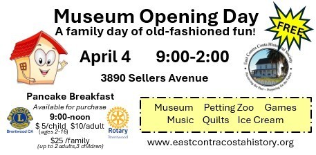Museum Opening Day flyer