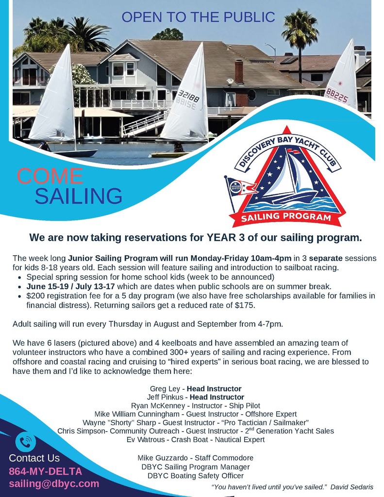 DBYC Sailing Program