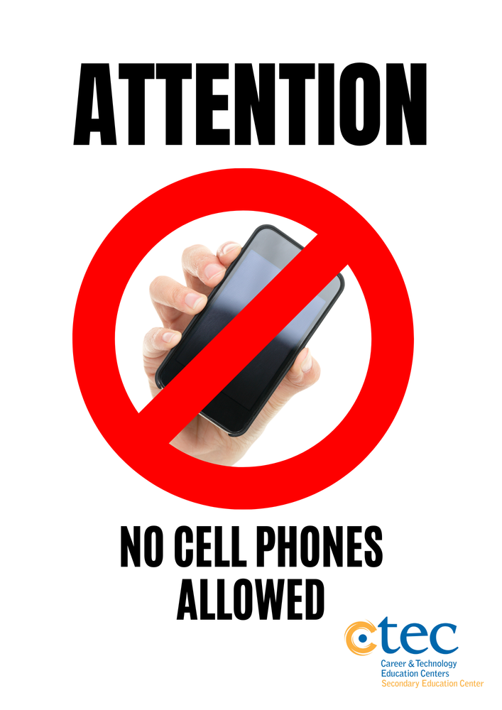 no cell phones