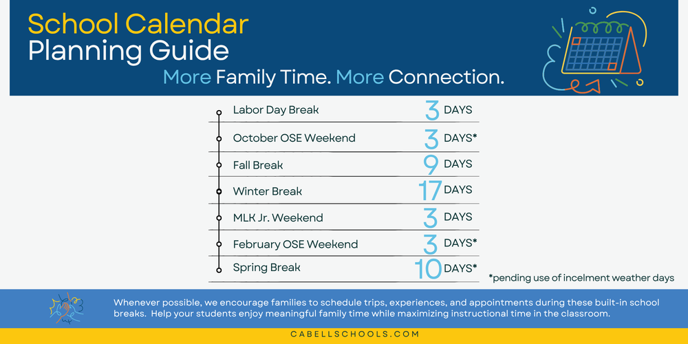 School Break Calendar