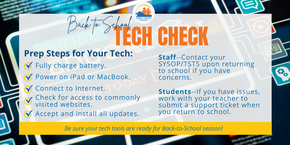 Back to School Tech Check
