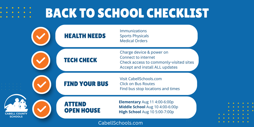 Back to School Checklist