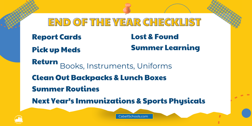 End of the Year Checklist