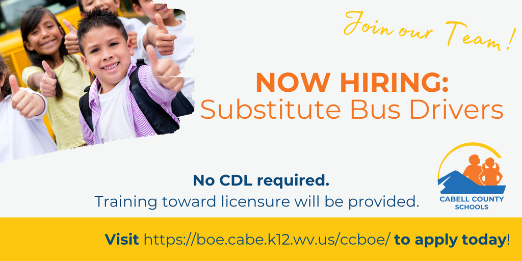Substitute Bus Drivers Wanted
