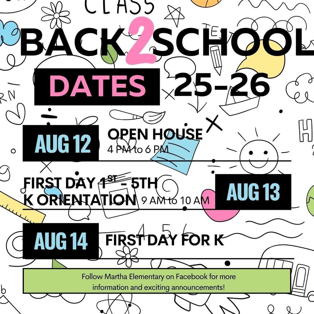 Back to School Dates