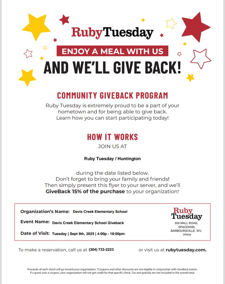 Ruby Tuesday for dinner!