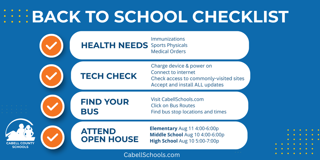 Back to School Checklist