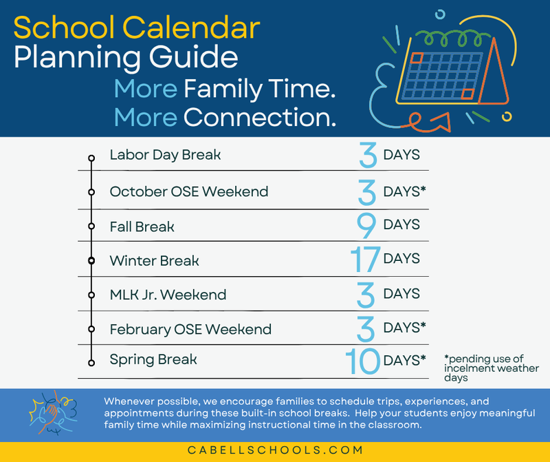 School Break Calendar