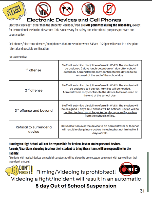 HHS Digital Device Handbook Policy