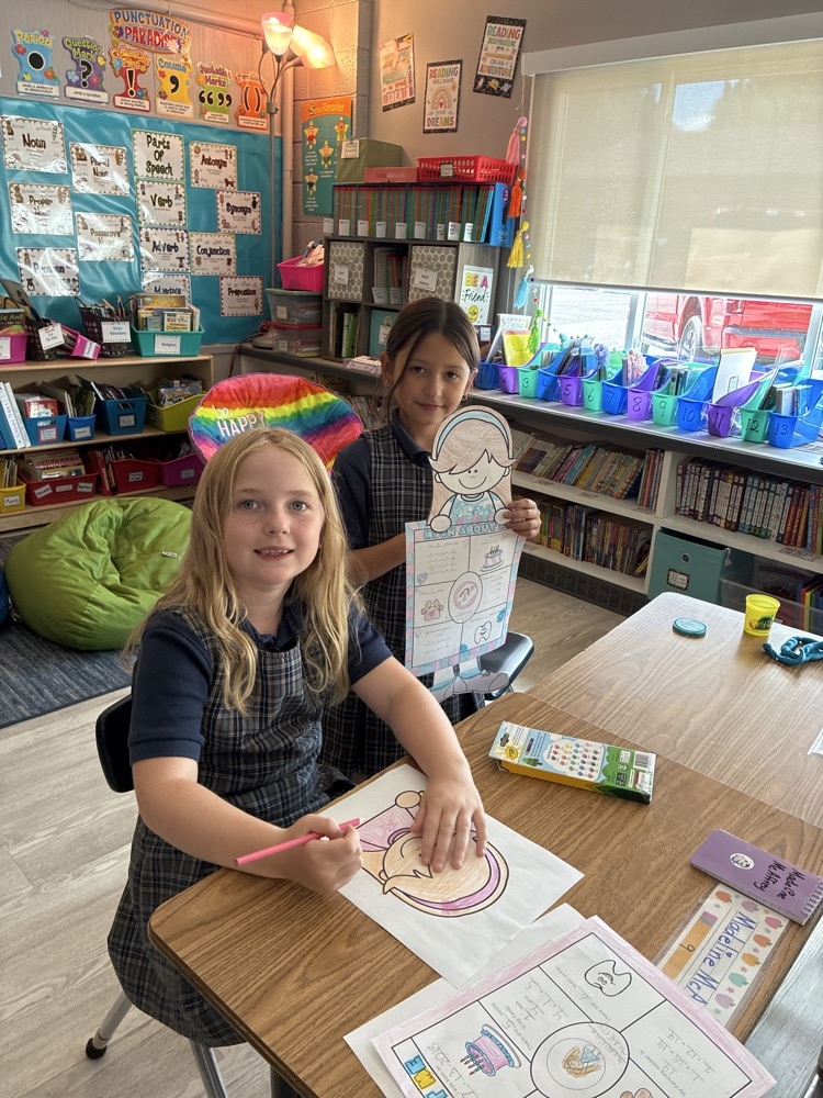 Math About Me posters, 3rd grade