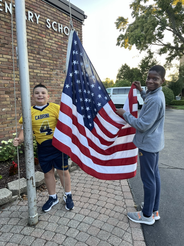 Raising our flag