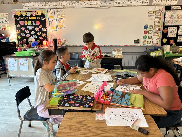 Mrs D’s 3rd graders working hard during Reading class.