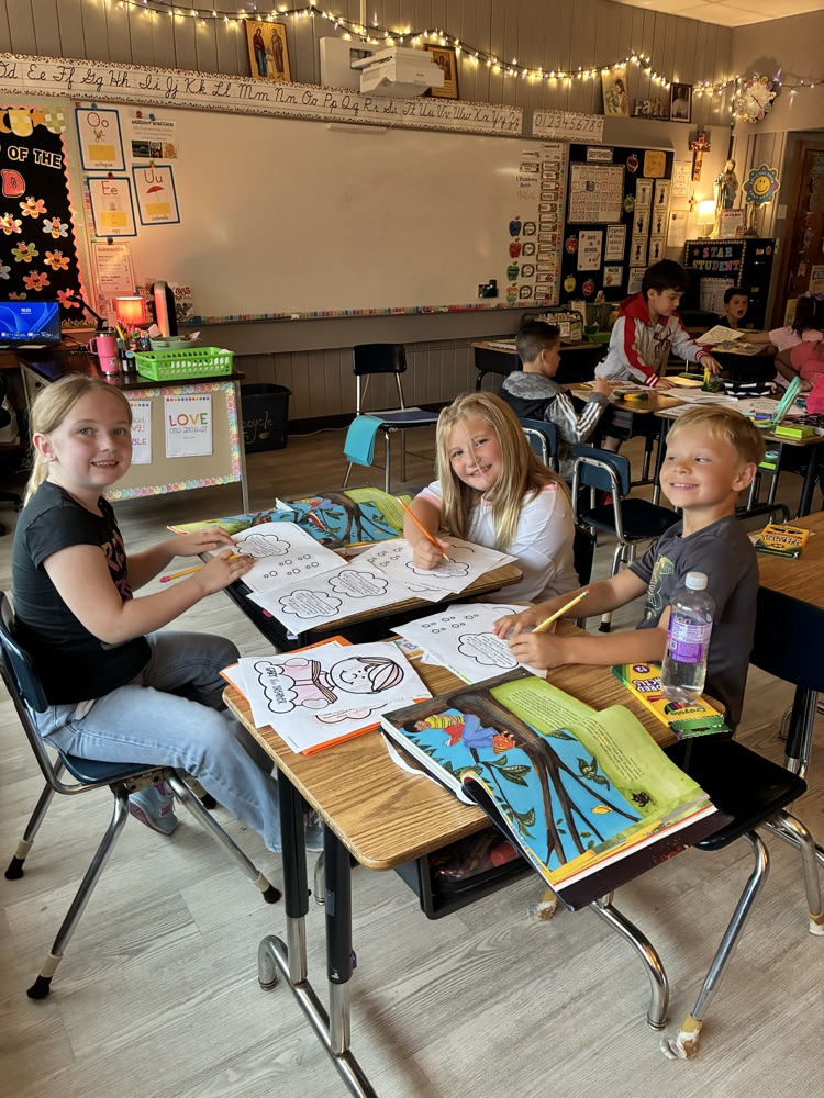 Mrs D’s 3rd graders working hard during Reading.