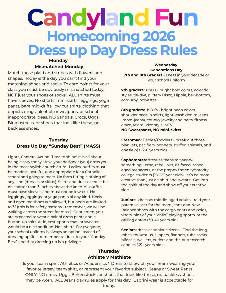 CHSA Spirit Week 2