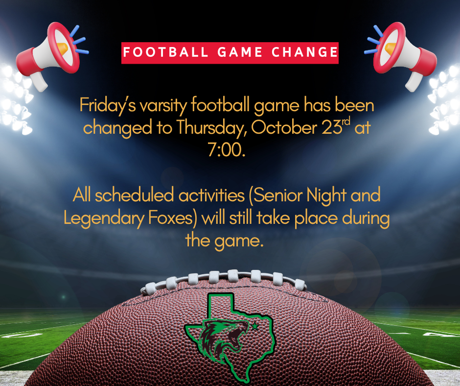 Notice of Game Change
