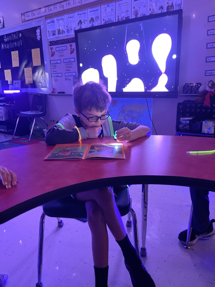 Glow Day fun in Mrs. Johnson & Mrs. Kramer’s classes
