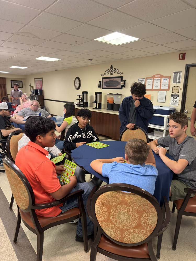getting ready for some bingo