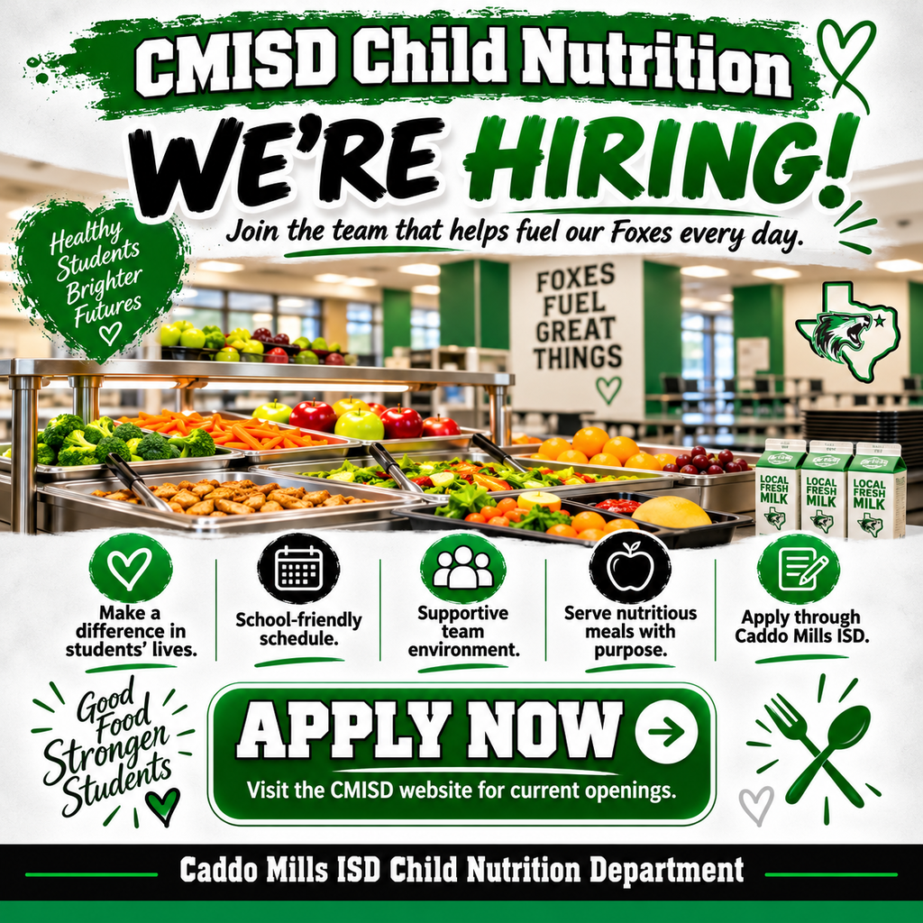 Child Nutrition - We're Hiring