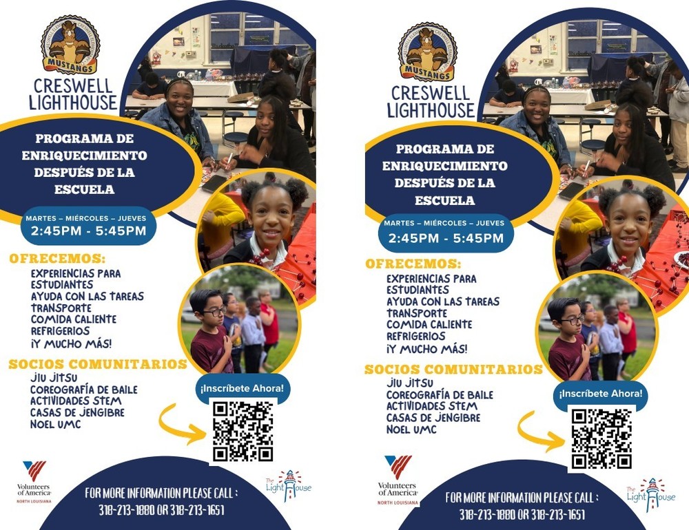 Solicitud para el programa extraescolar de VOA Lighthouse