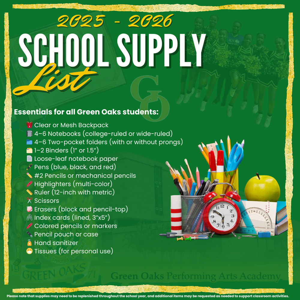 School Supply List