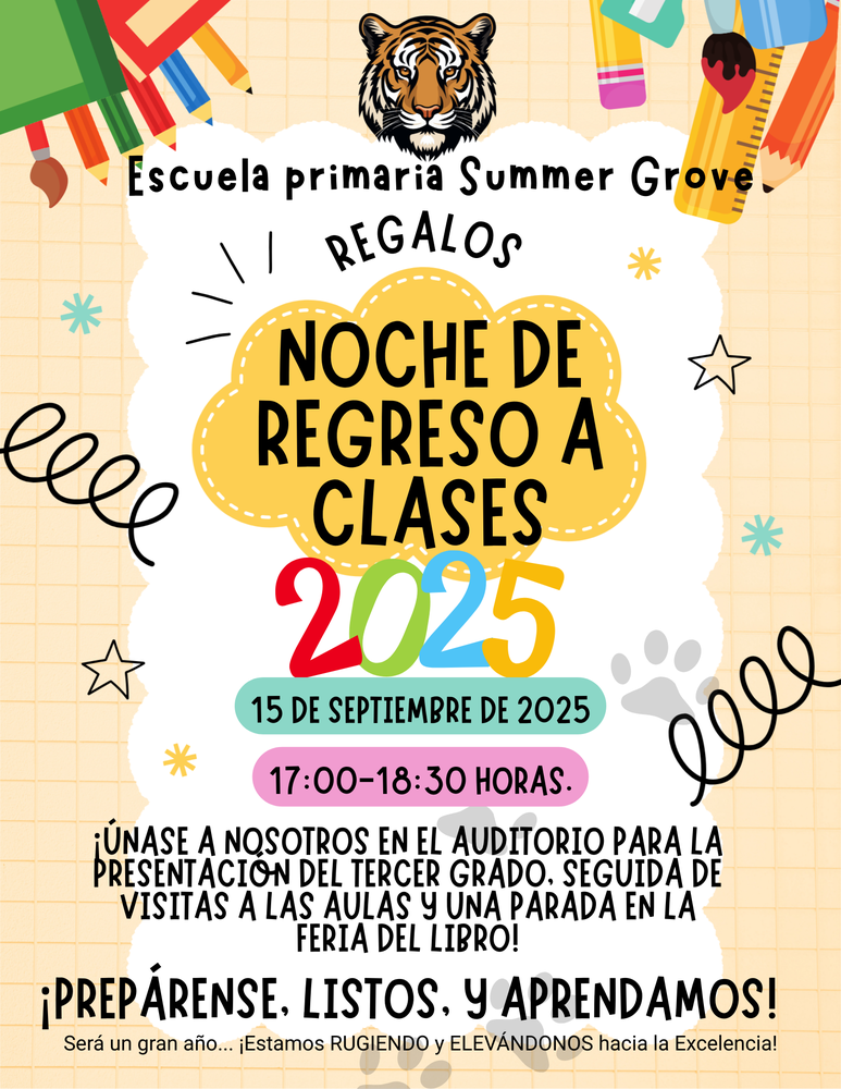 NOCHE DE REGRESO A CLASES