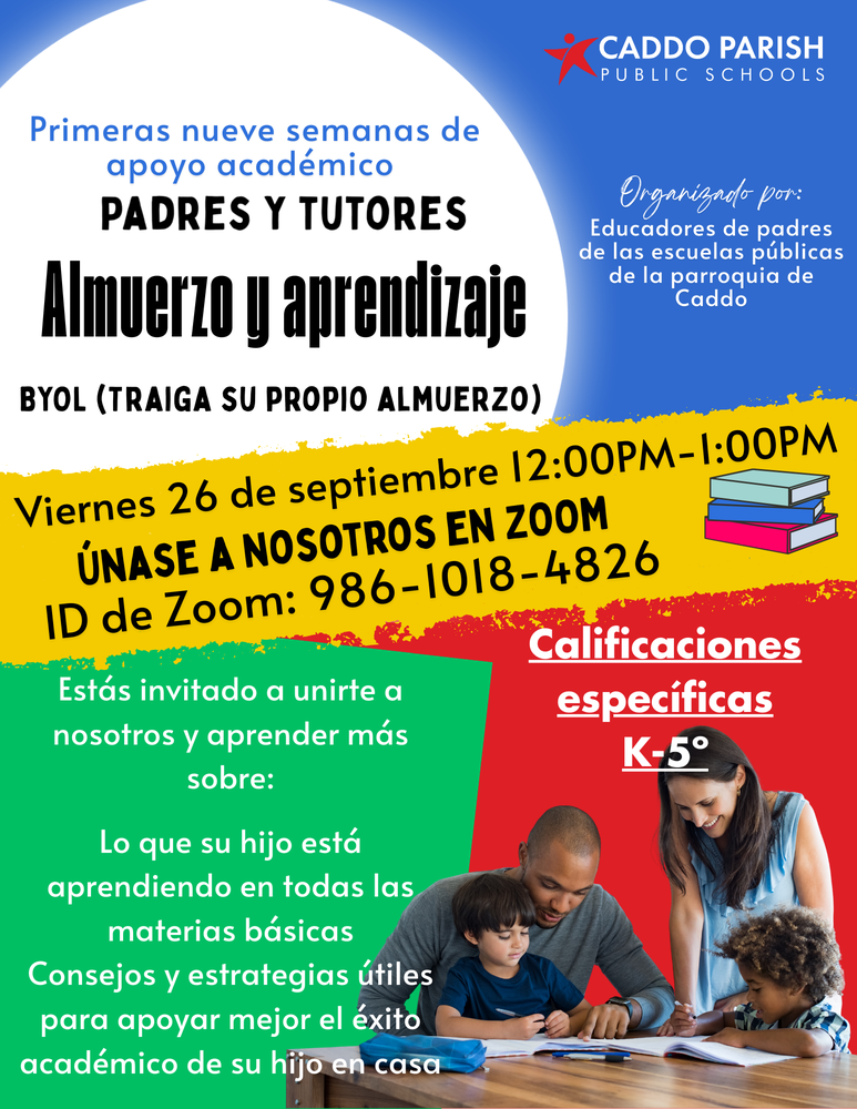 Almuerzo y aprendizaje - Primeras nueve semanas vía Zoom