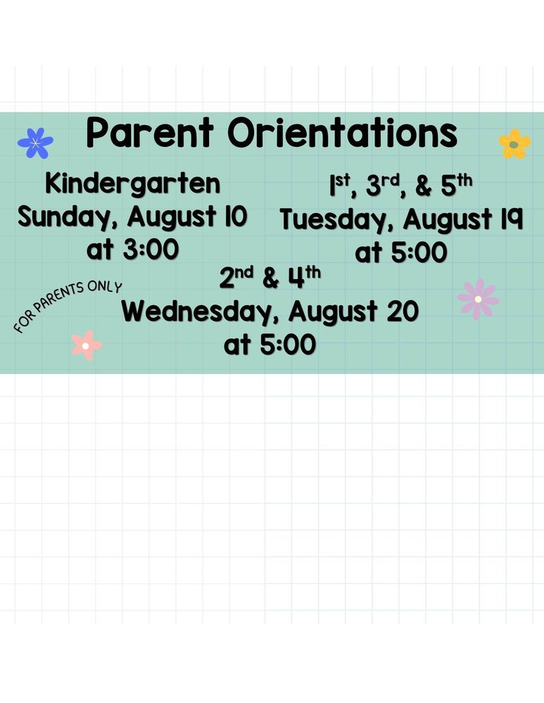 Parent Orientations