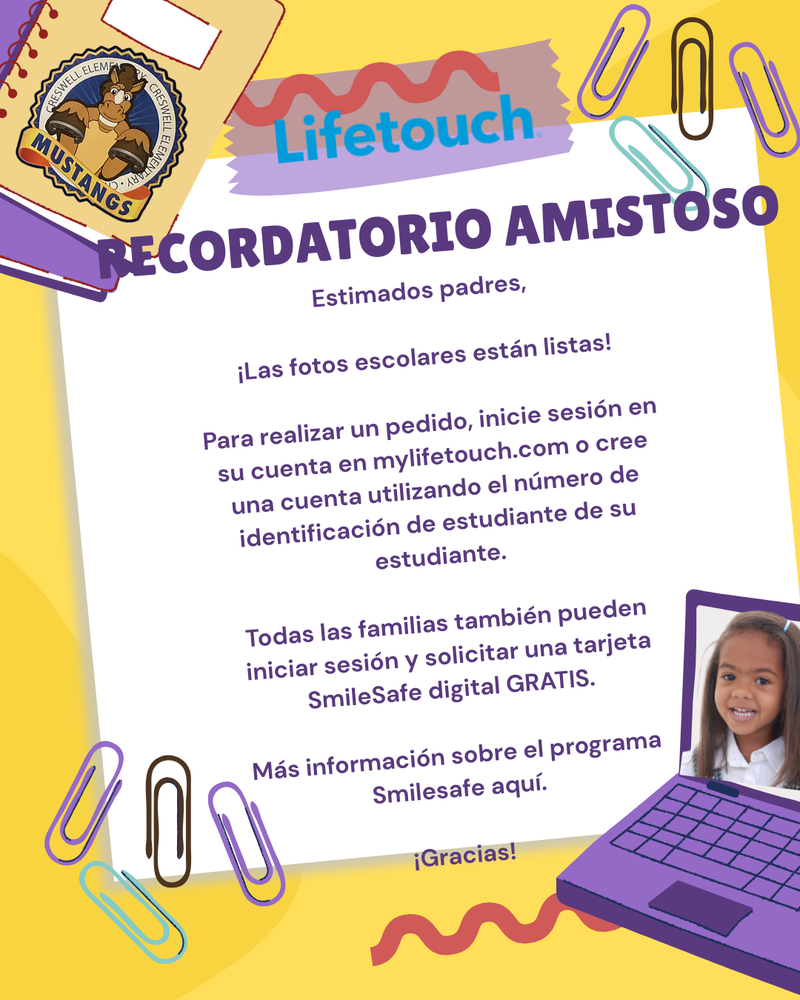 ¡Las fotografías escolares están listas!