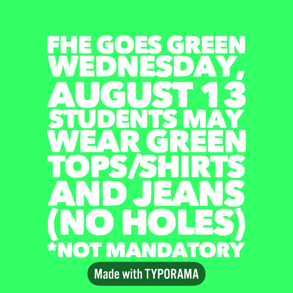 FHE Goes Green