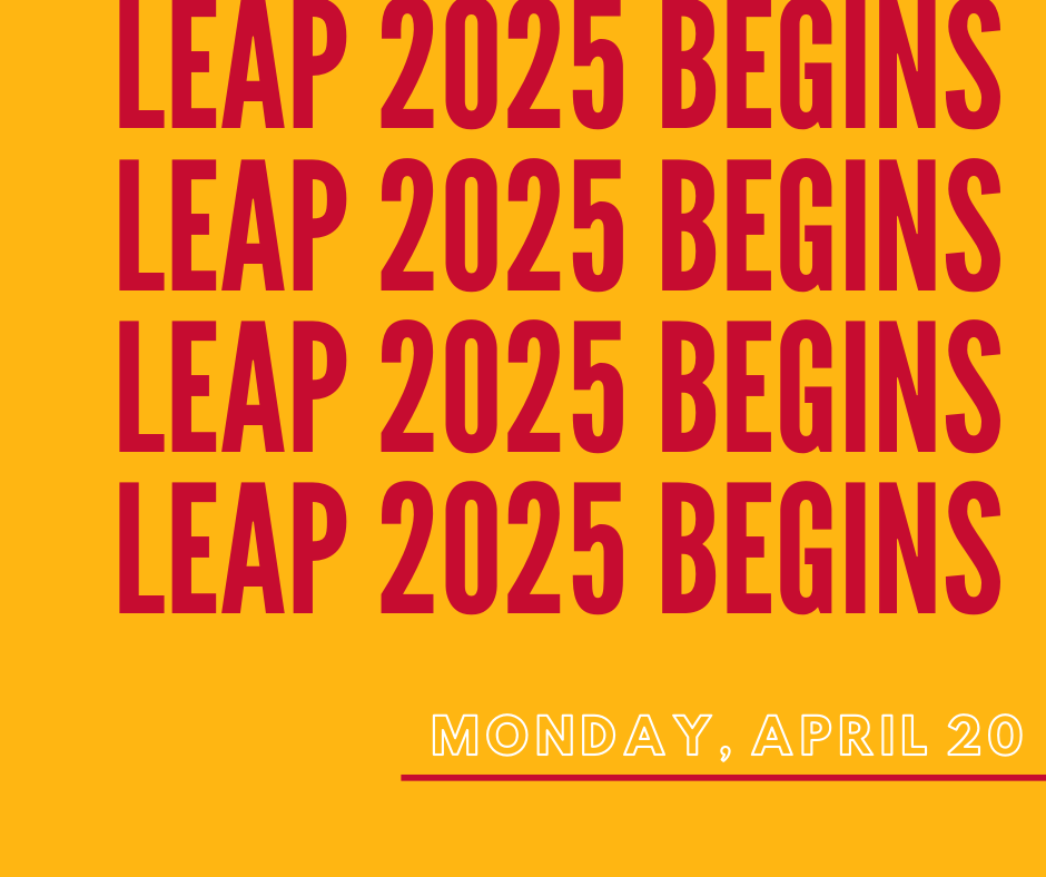 6-8 Leap Testing This week