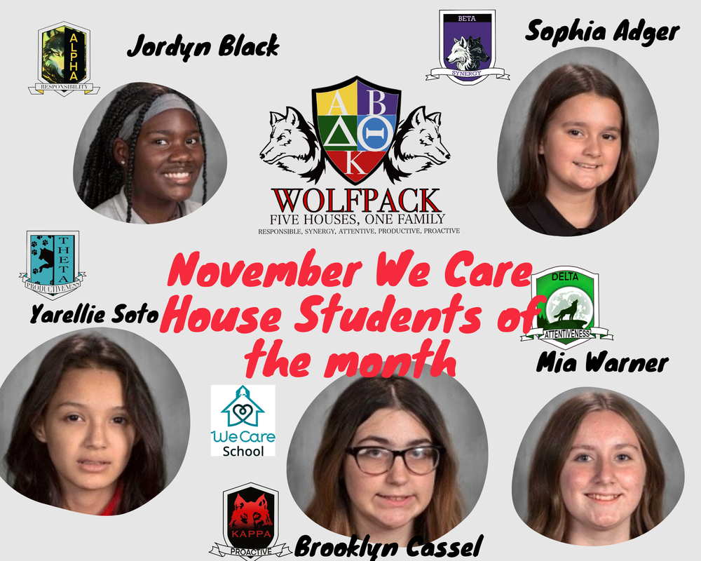 We Care House Students of the Month- Announced