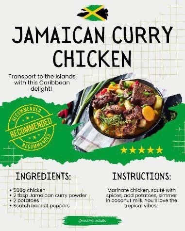 Jamaican Curry Chicken Recipe