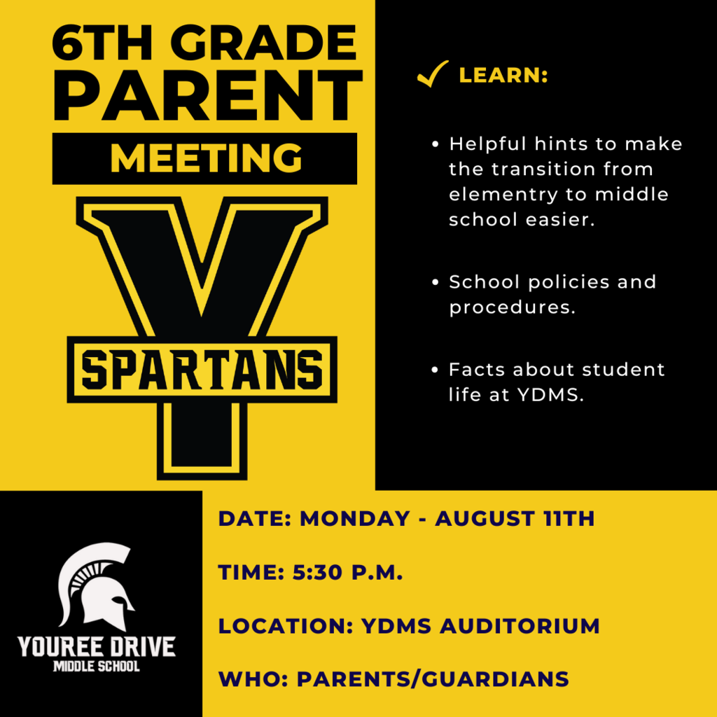 6th grade parent meeting