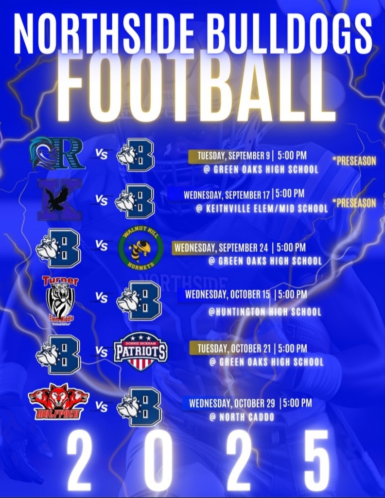Linear- Northside Football Schedule