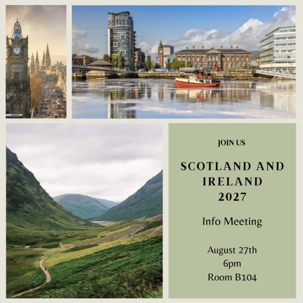 Scotland and Ireland 2027