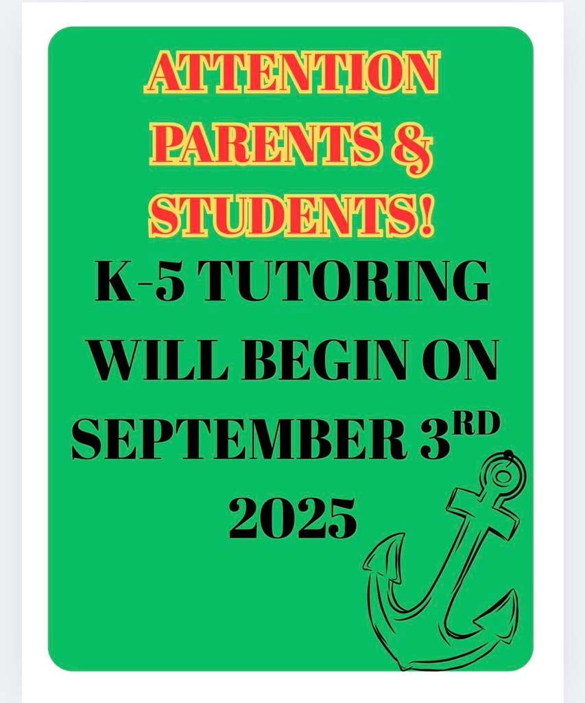 Midway Elementary K-5 Tutoring Announcement 