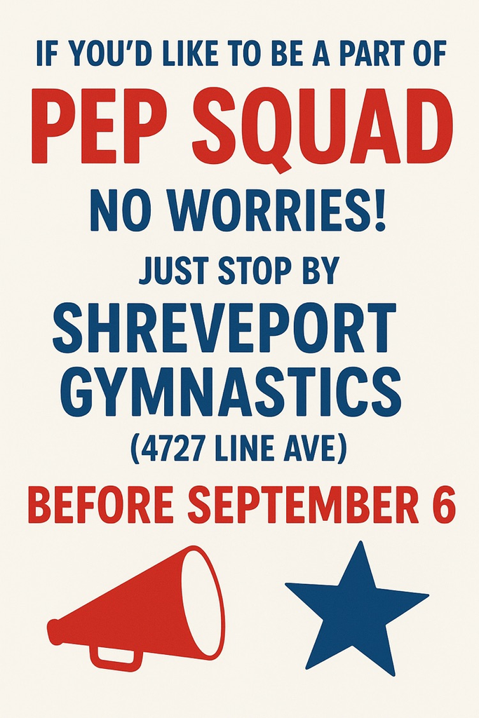 pep squad flyer