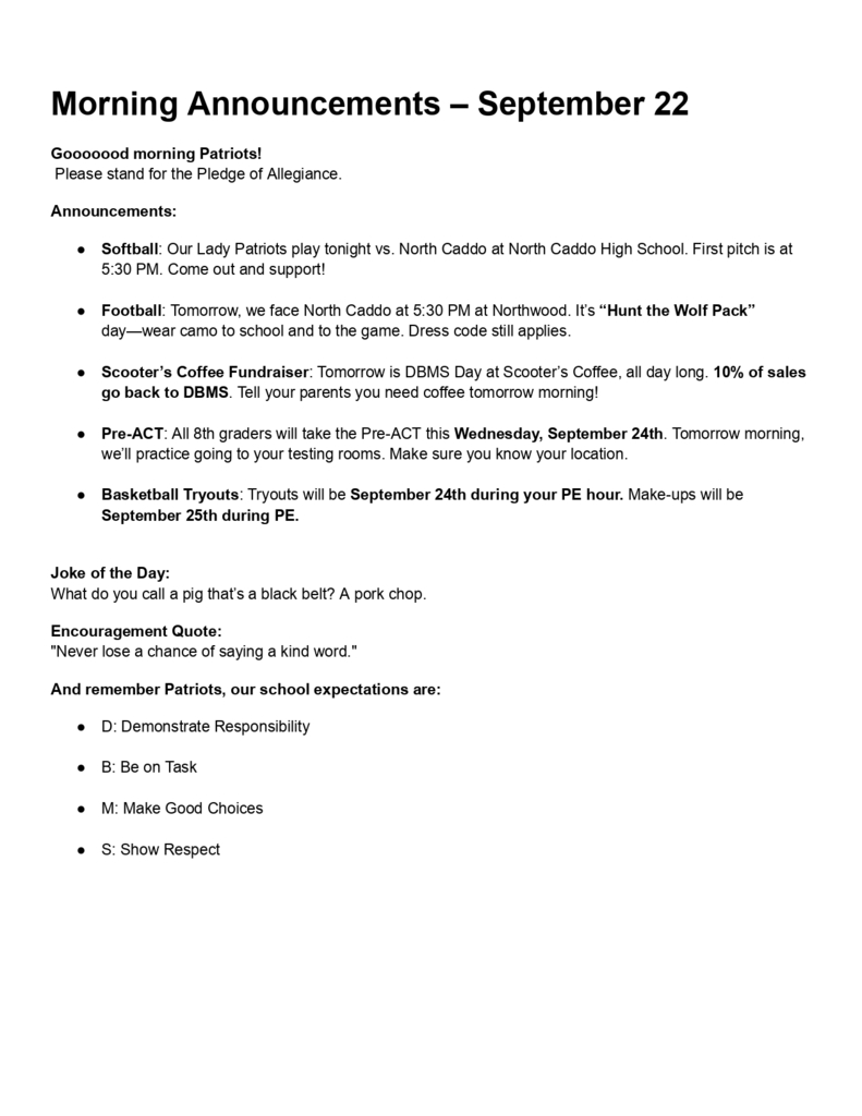 Morning Announcements – September 22_page-0001