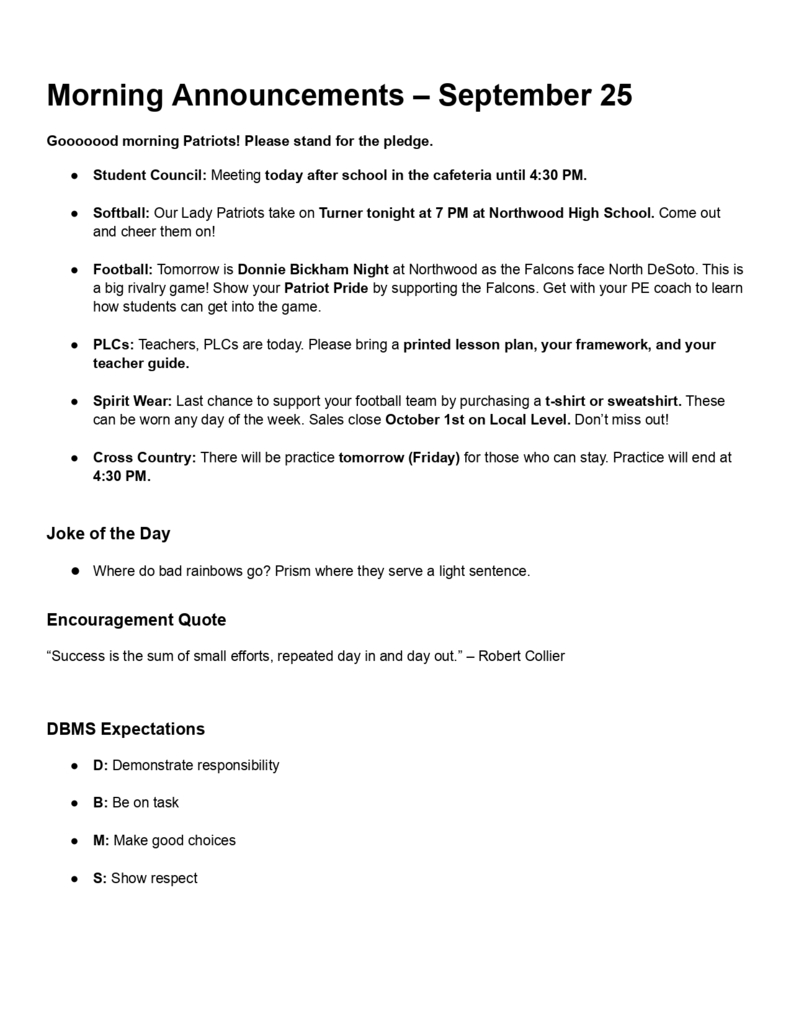 Morning Announcements – September 25_page-0001