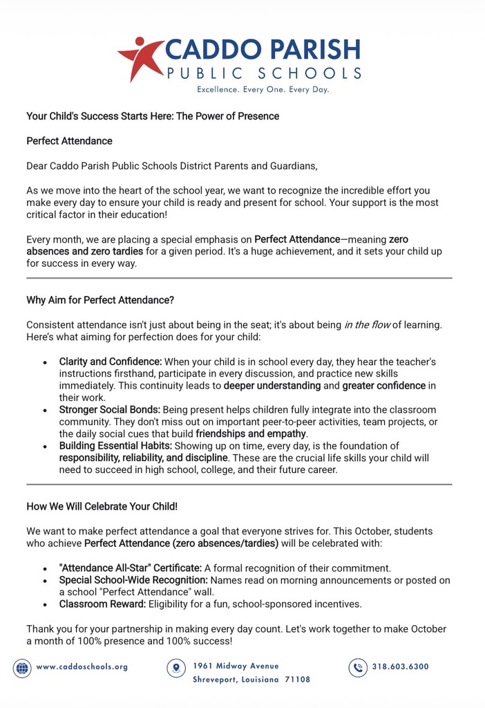 Attendance Newsletter