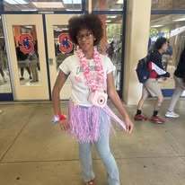 pinkluau skirt