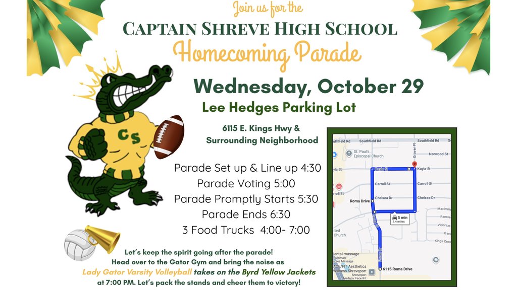 HOCO Parade info