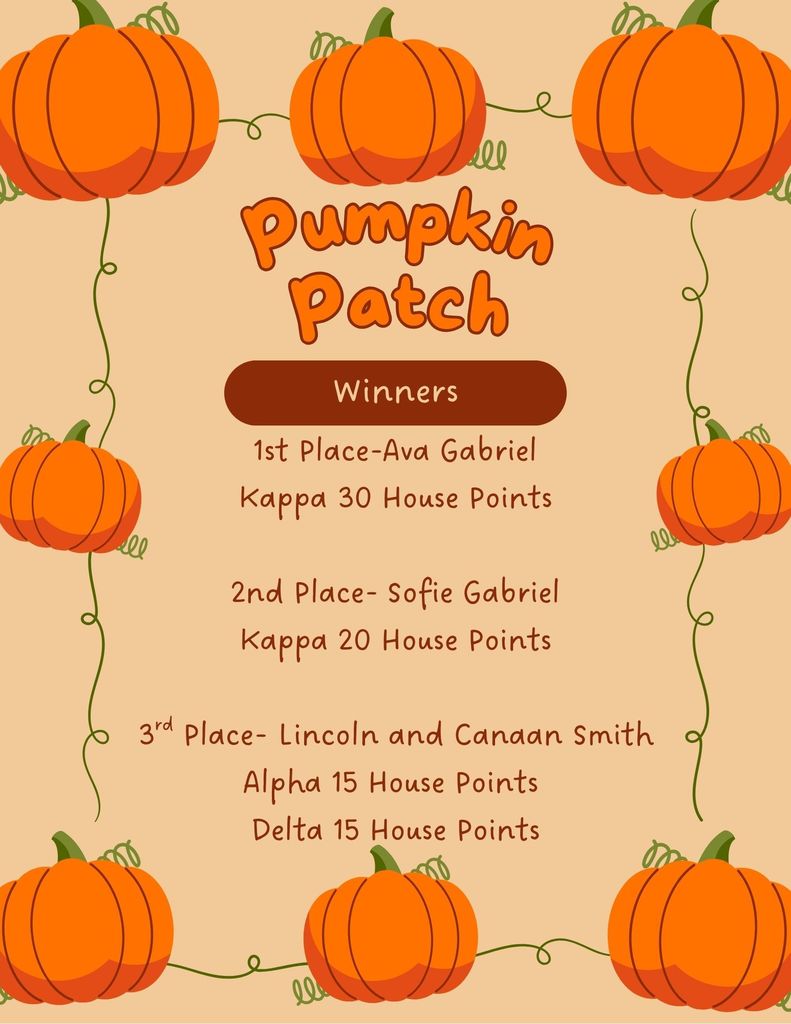 Pumpkin Patch Winners