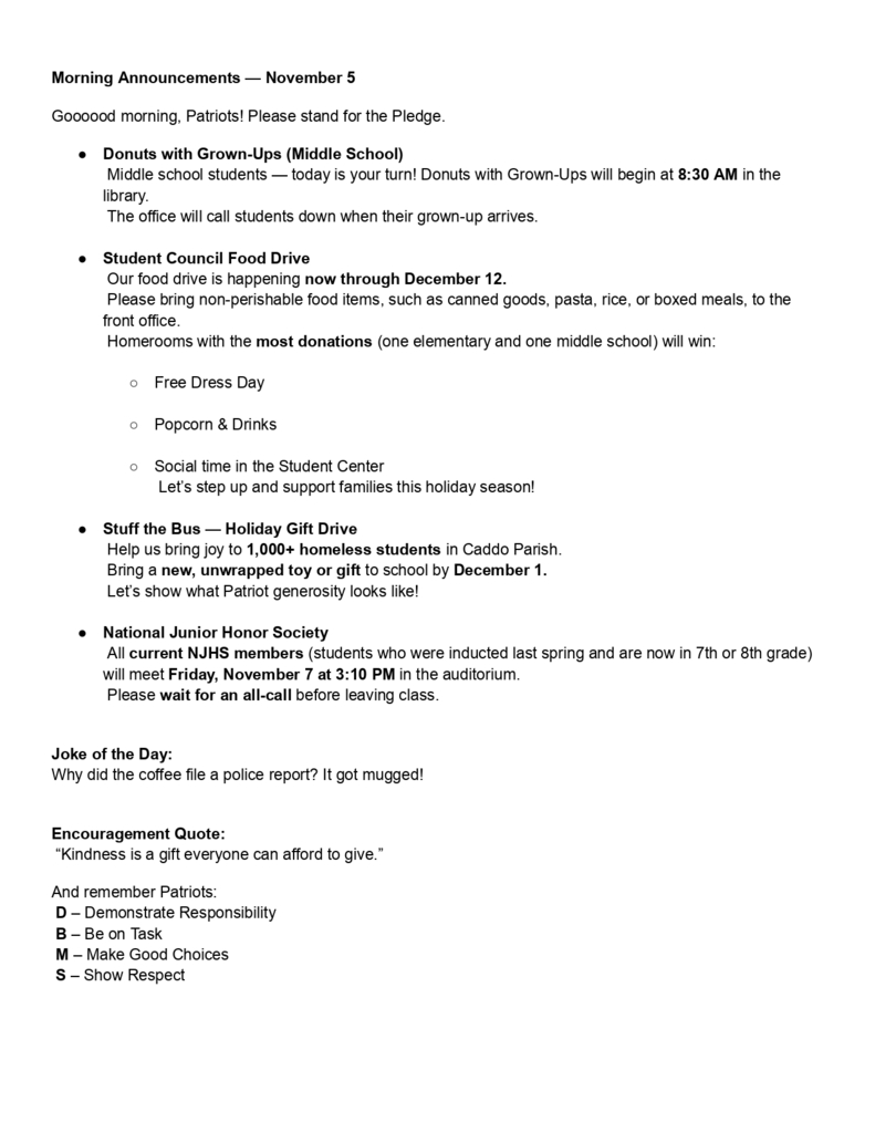 Morning Announcements — November 5_page-0001