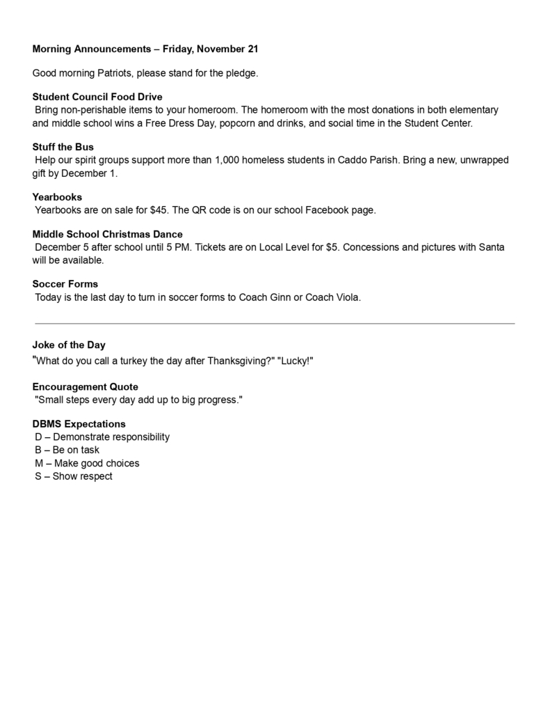 Morning Announcements – Friday, November 21_page-0001