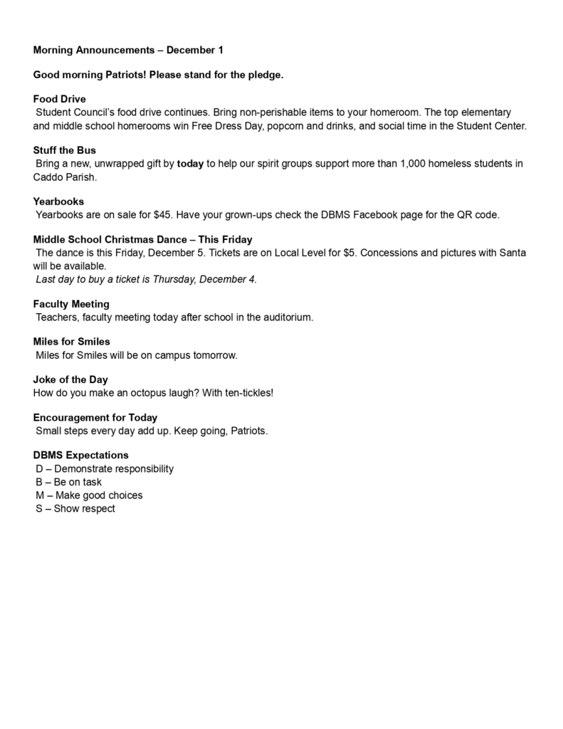 Morning Announcements – December 1_page-0001
