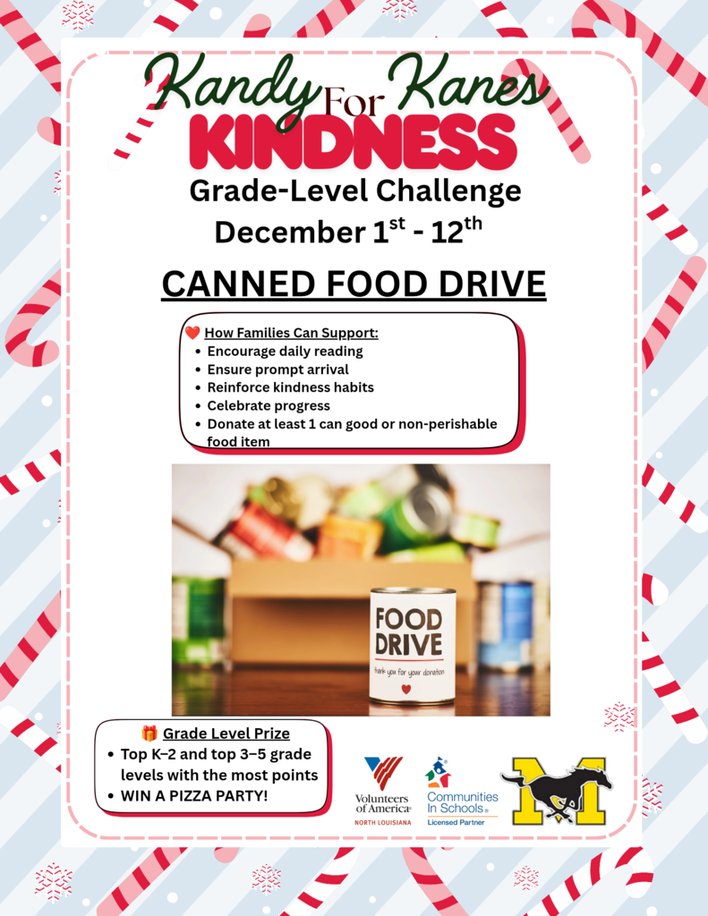 Kandy Kanes for Kindness. Midway’s Canned Food Drive 