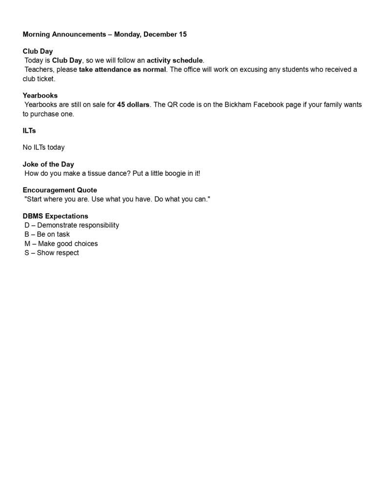 Morning Announcements – Monday, December 15_page-0001