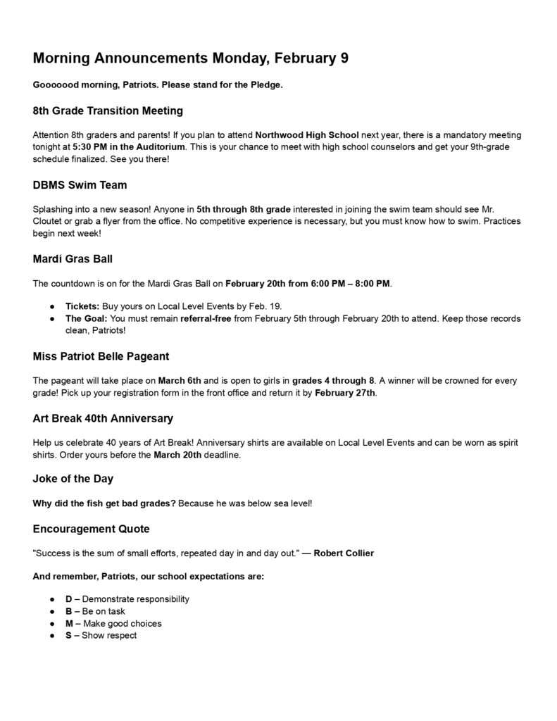 Morning Announcements Monday, February 9_page-0001